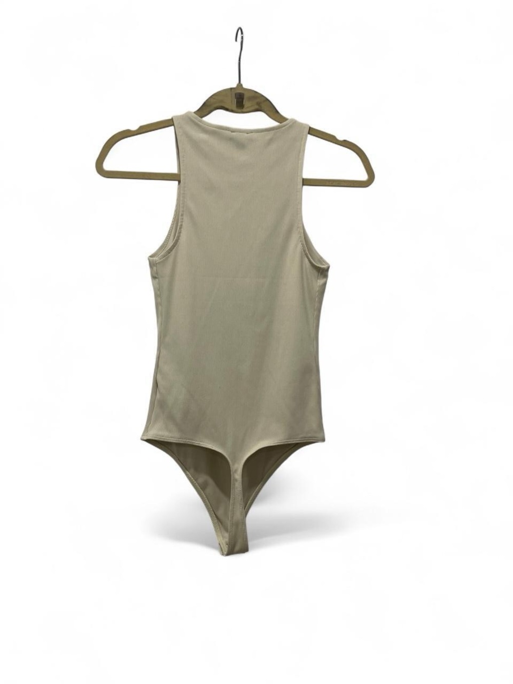 Express Body Contour High Compression Ribbed High Neck Bodysuit - Picture 6 of 6